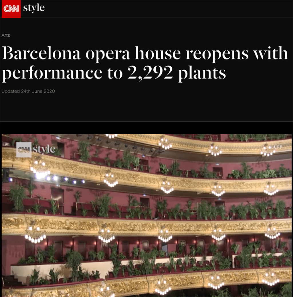 Musicians Fill Storied Spanish Theater with Plants