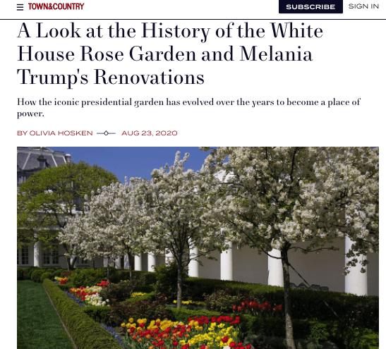 White House Unveils Restored Rose Garden
