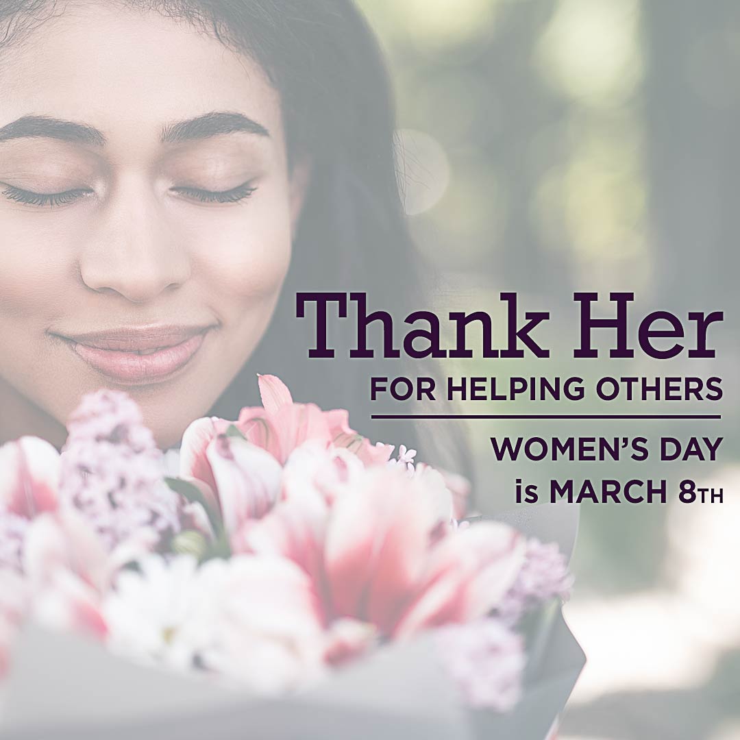 Women's Day - Facebook Sharable - Thank Her for Helping others