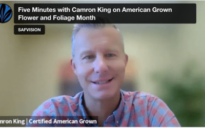 Five Minutes with Camron King on American Grown Flowers and Foliage Month