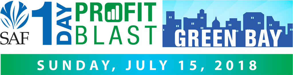 Sponsored by the Bill Doran Company, the SAF 1-Day Profit Blast in Green Bay is $139 for members and $189 for non-members, and just $99 for additional registrants from the same company. Register now at safnow.org/1-day-profit-blast.