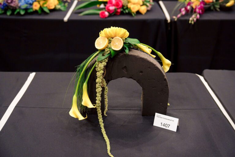 A floral arrangement entered in the design competition at SAF Amelia Island 2026